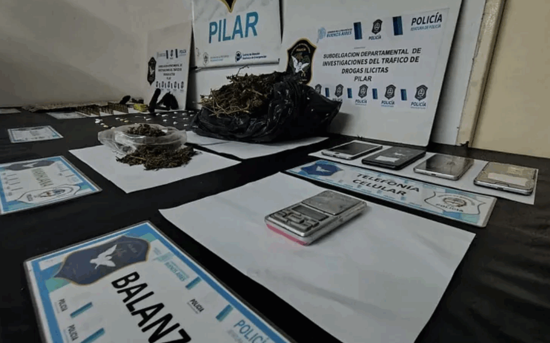 Detienen a un hombre por vender drogas y tener armas en Pilar